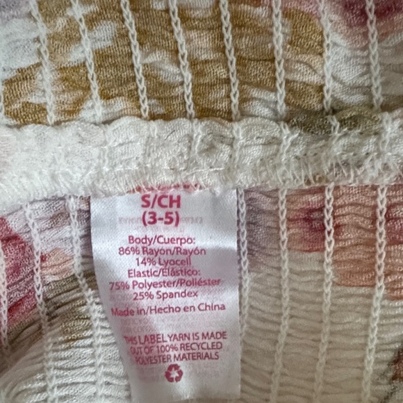 Floral Two-Piece Set orange green and purple Roses pants come slit on the sides - Picture 6 of 7